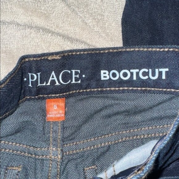 Children’s Place Dark Blue Bootcut Jeans - Picture 2 of 4